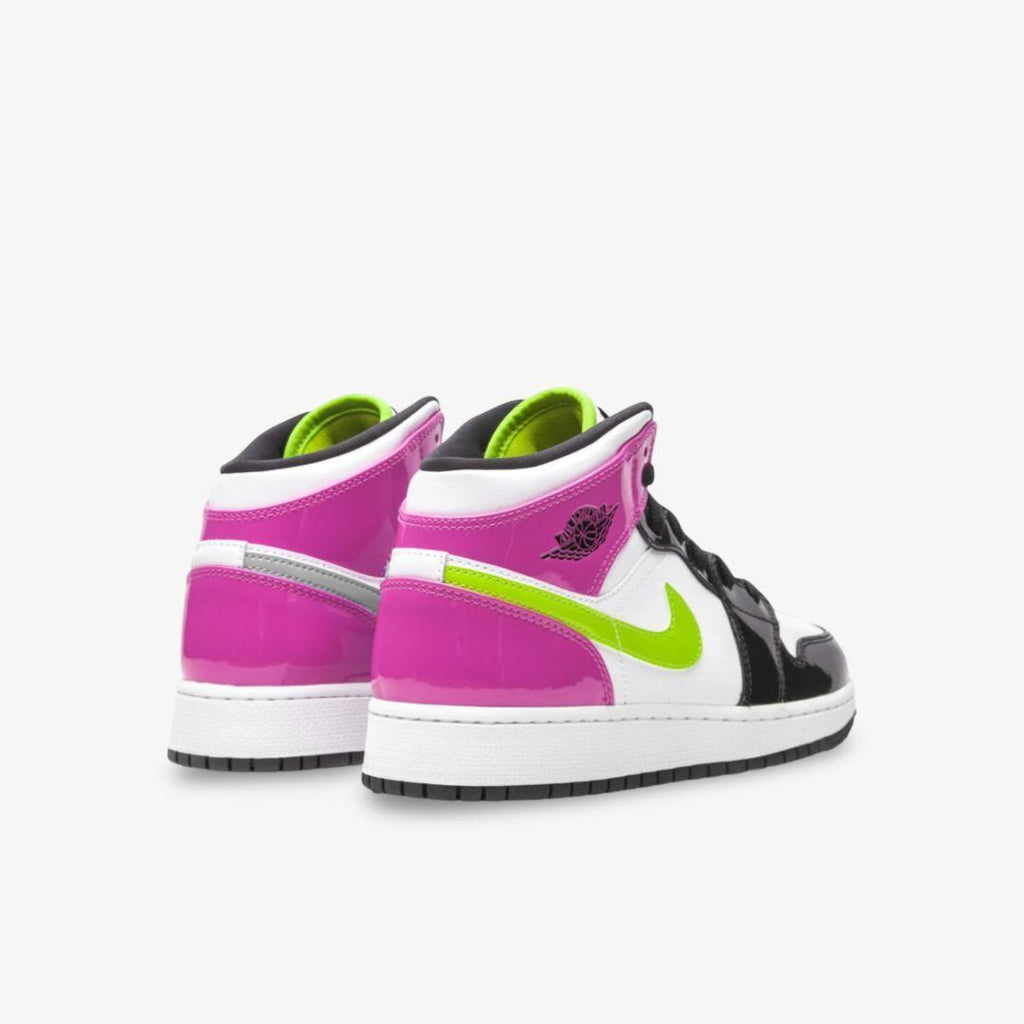 Air Jordan 1 Mid SE 'Cyber / Fuchsia' (2020) (GS)