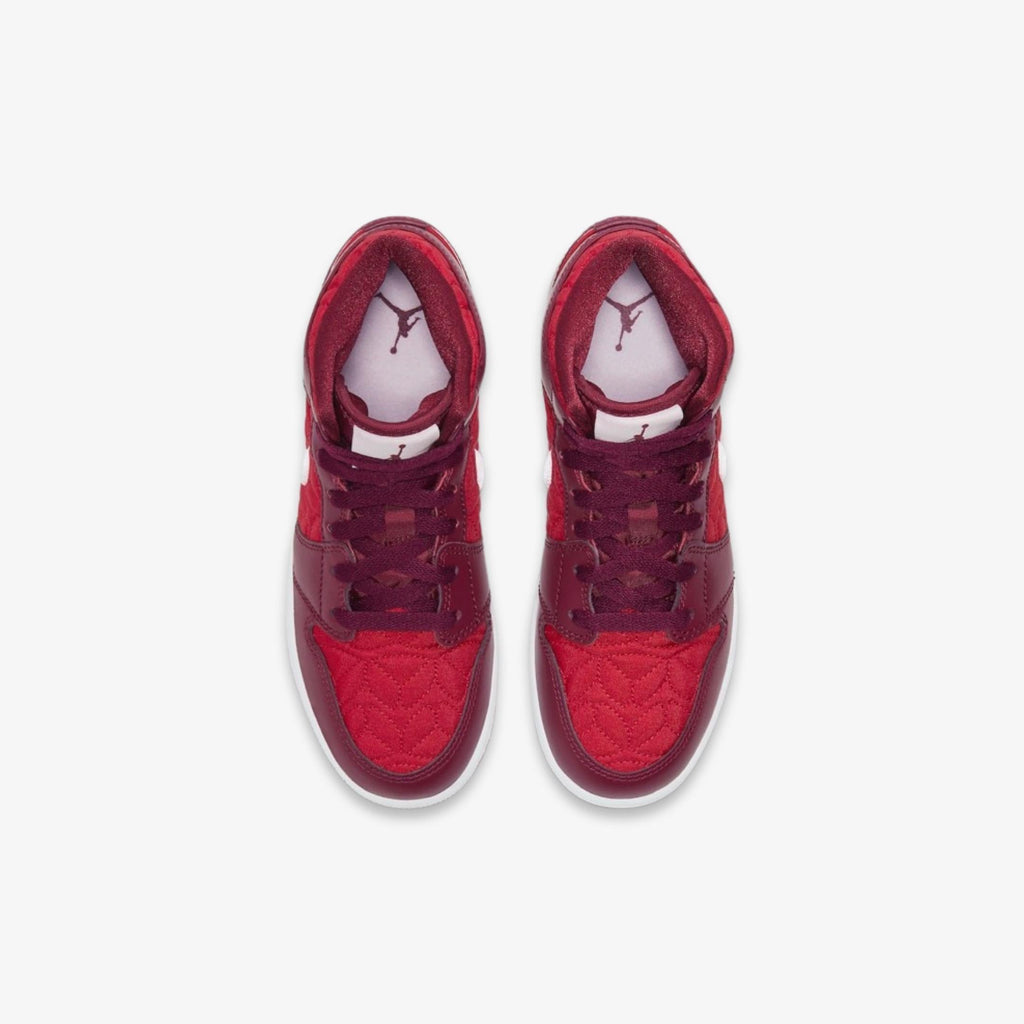 Air Jordan 1 Mid SE 'Red Quilt / Valentine's Day' (2020) (GS)