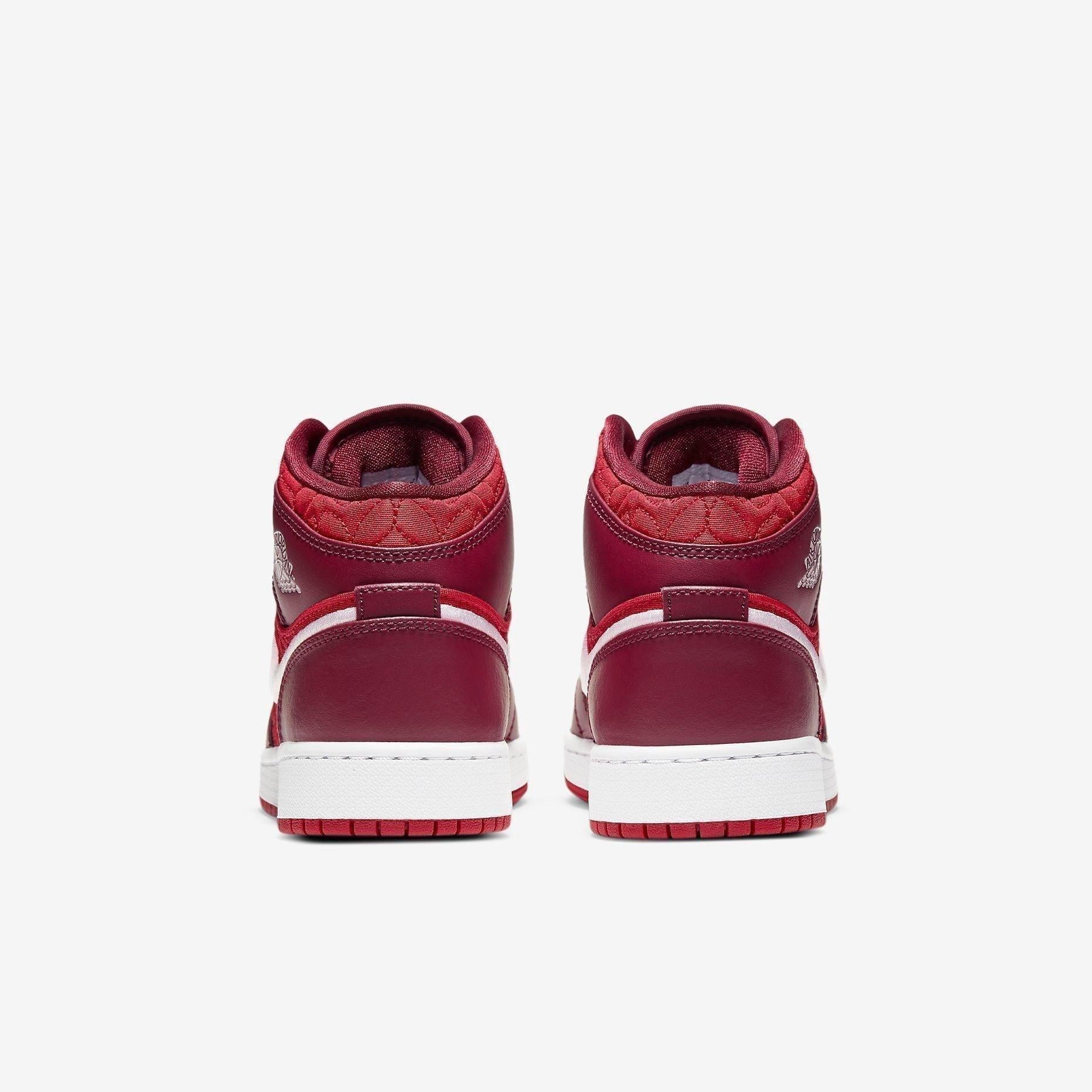 Air Jordan 1 Mid SE 'Red Quilt / Valentine's Day' (2020) (GS)