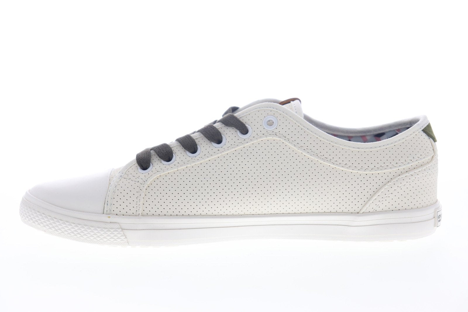 Ben Sherman Brayson Oxford BNM00063 Mens White Leather Lifestyle Sneakers Shoes