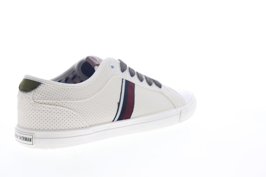 Ben Sherman Brayson Oxford BNM00063 Mens White Leather Lifestyle Sneakers Shoes