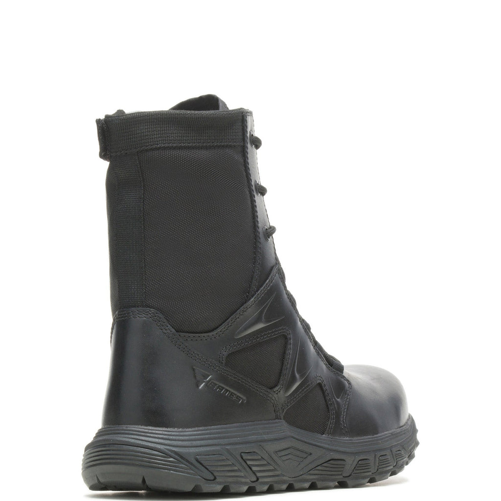 Bates Rush Tall Zip E01080 Mens Black Leather Lace Up Tactical Boots