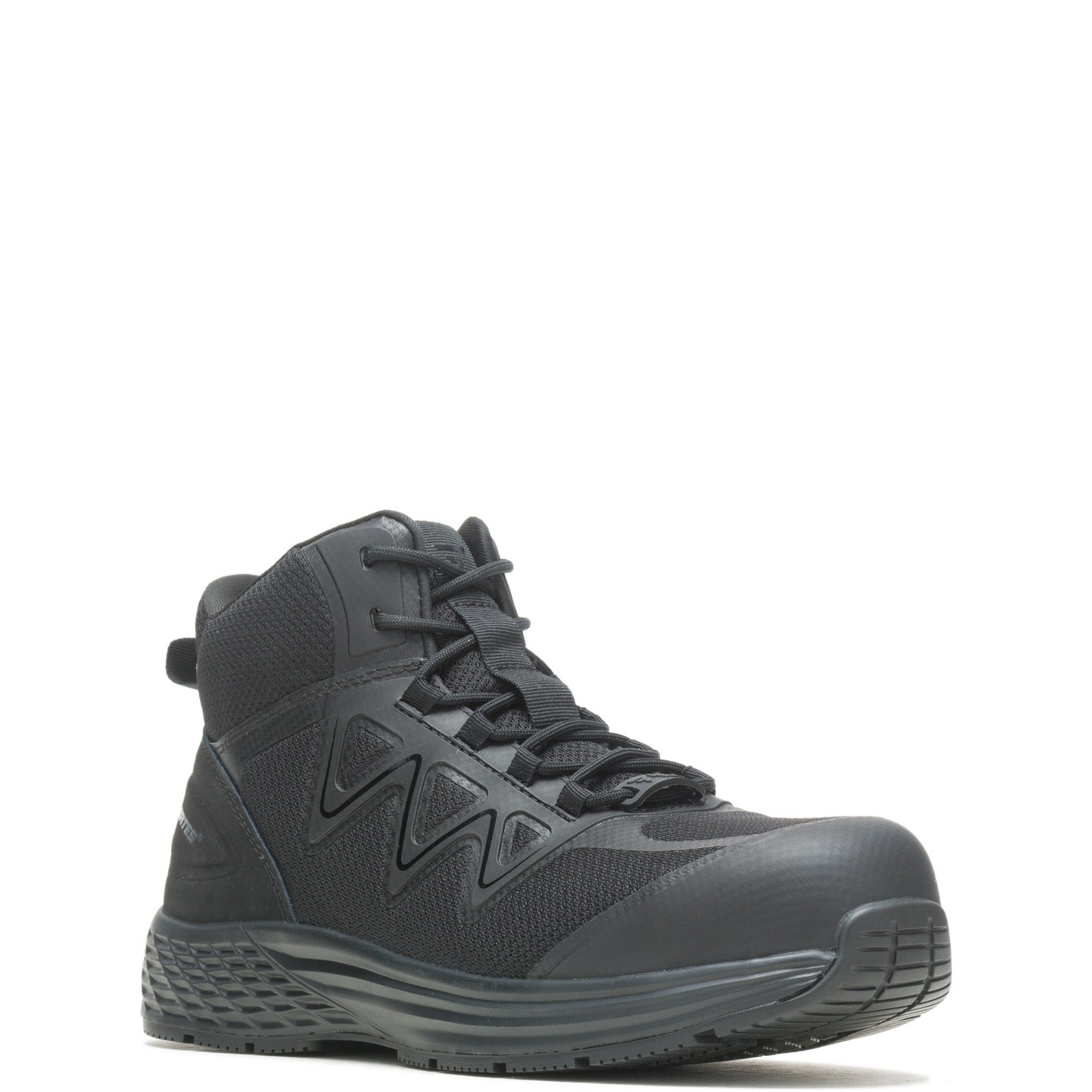Bates Rush Mid Work Composite Toe E09103 Mens Black Canvas Tactical Boots