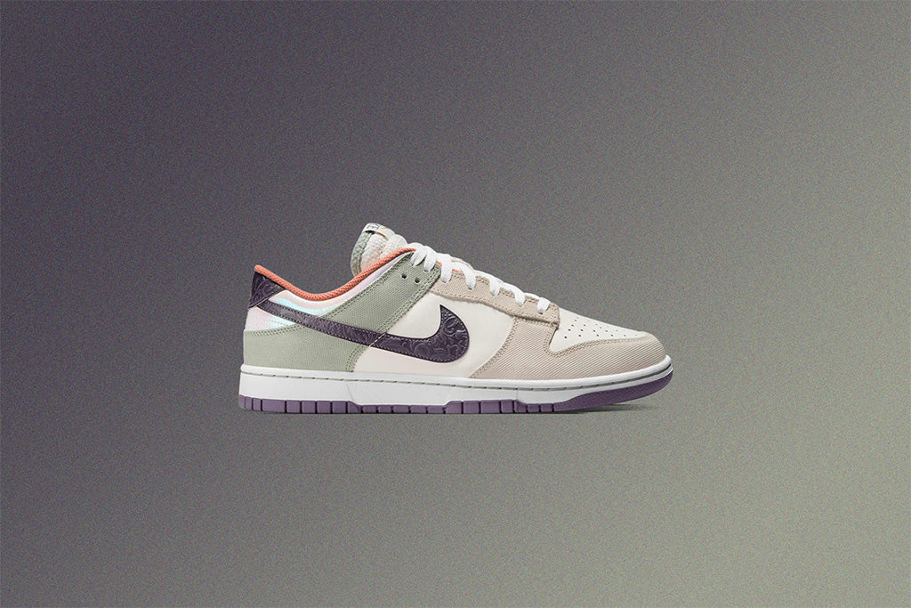 Dunk Low Retro 'Floral Swoosh' - Sail/Gridiron/Light Bone/Jade Horizon/Apricot Agate/Daybreak