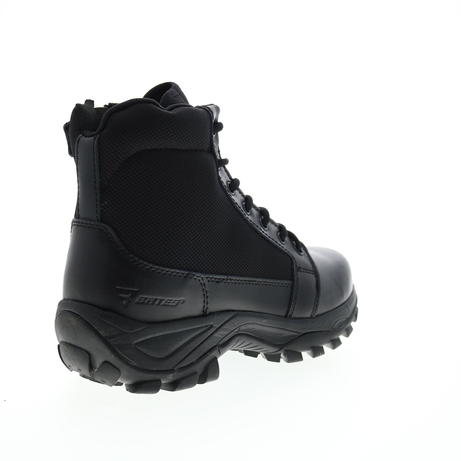 Bates Fuse Mid Side Zip E06506 Mens Black Wide Leather Tactical Boots