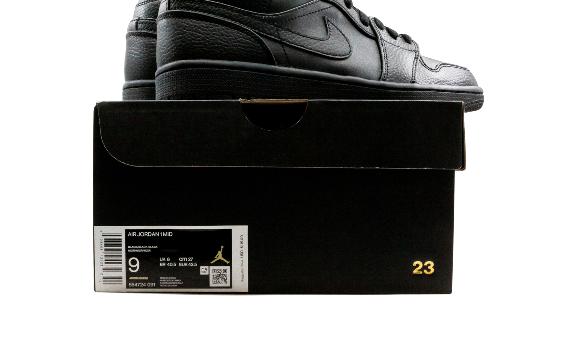 1 Mid "Triple Black" 554724 091