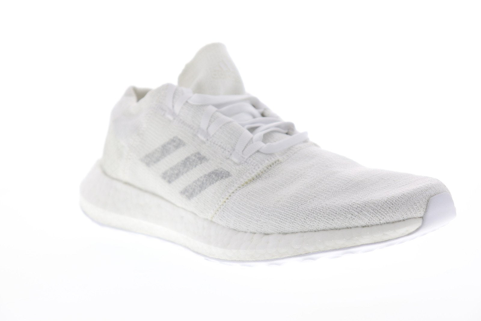 Pureboost Go F35787 Mens White Canvas Low Top Athletic Running Shoes