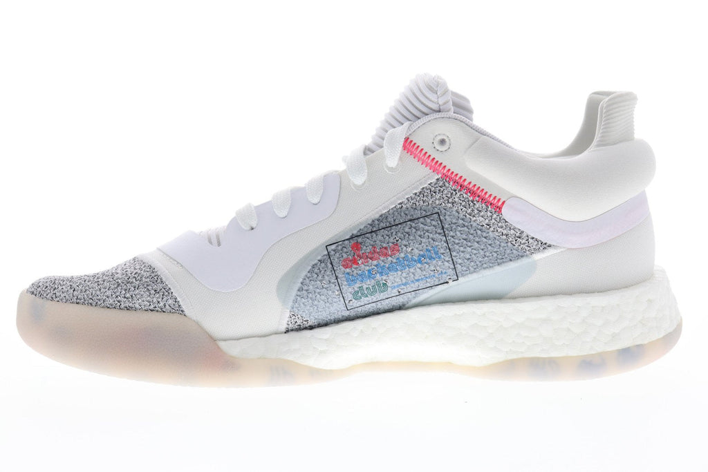 Marquee Boost Low G27745 Mens White Mid Top Athletic Gym Basketball Shoes