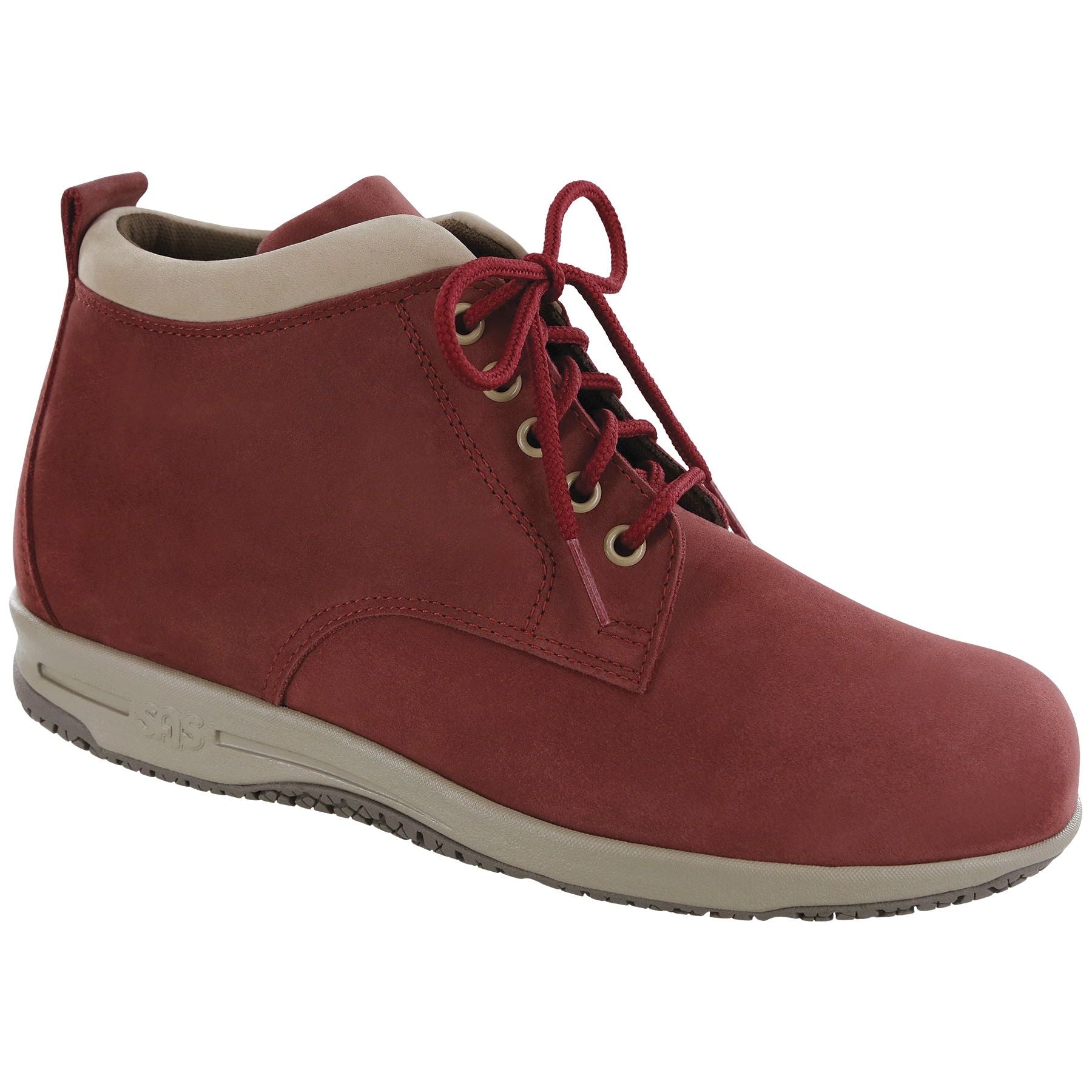 Women's Gretchen Chukka Boot in Red / Taupe
