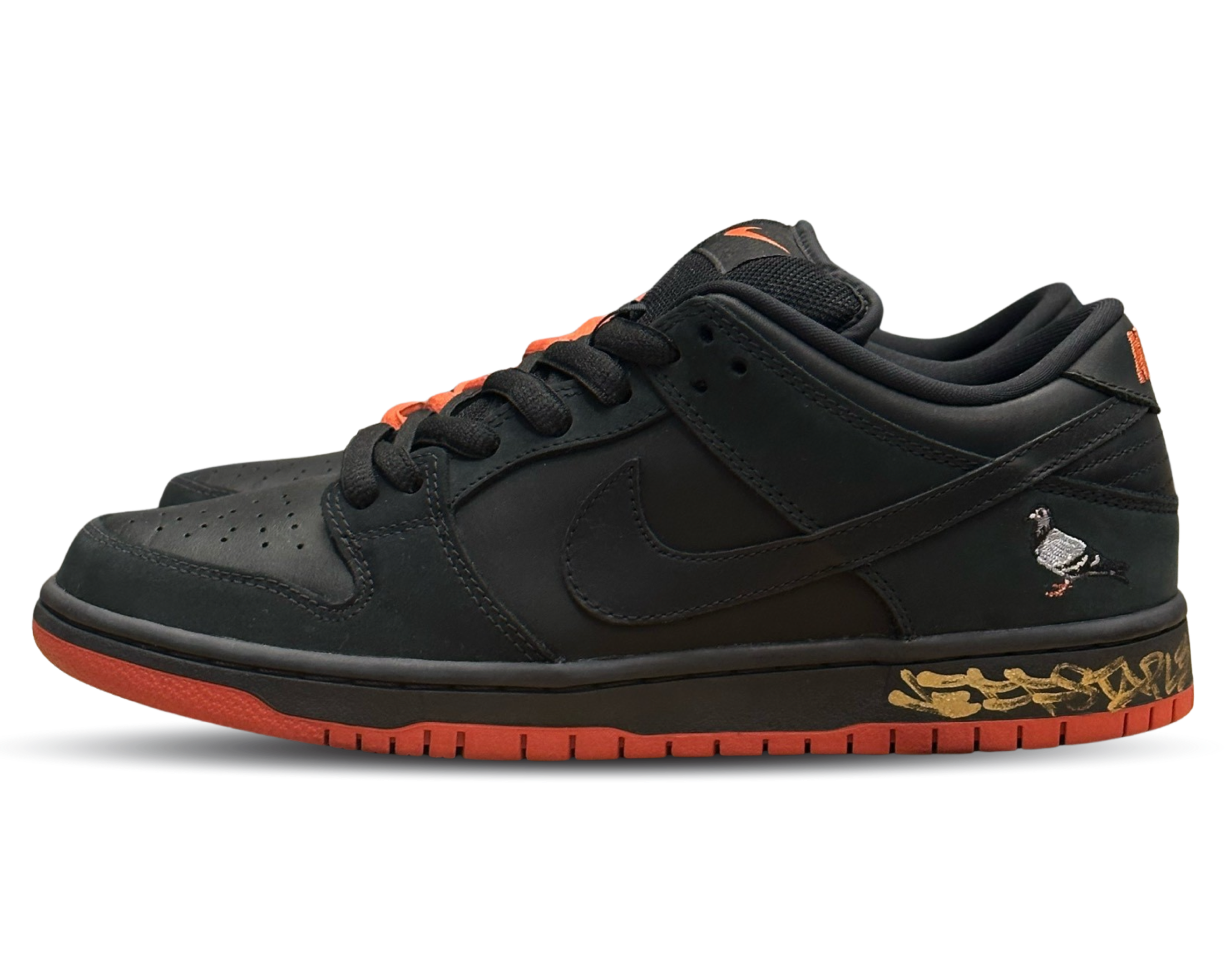 SB Dunk Low Black Staple Pigeon (SIGNED)