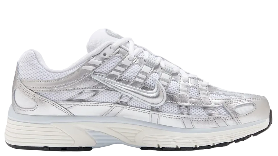 P-6000 White Blue Tint Sail Metallic Silver (Women's)