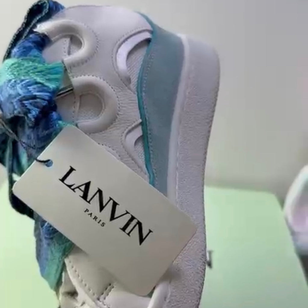 Curb Sneaker White Blue