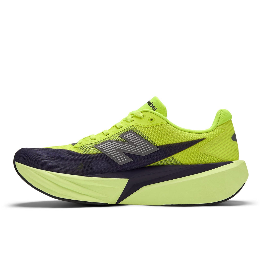 Men's FuelCell Rebel v5 in Alkaline Green with Boysenberry and Dark Silver Metallic
