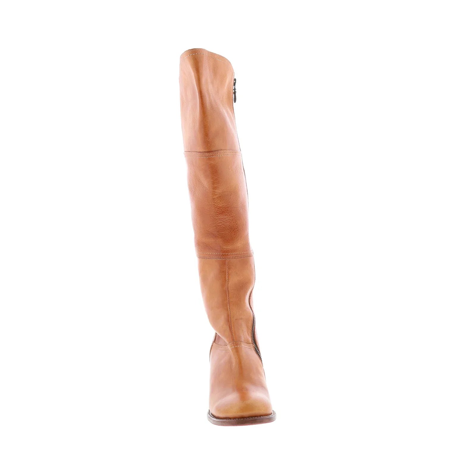 Bed Stu Kennice F393037 Womens Brown Leather Zipper Knee High Boots