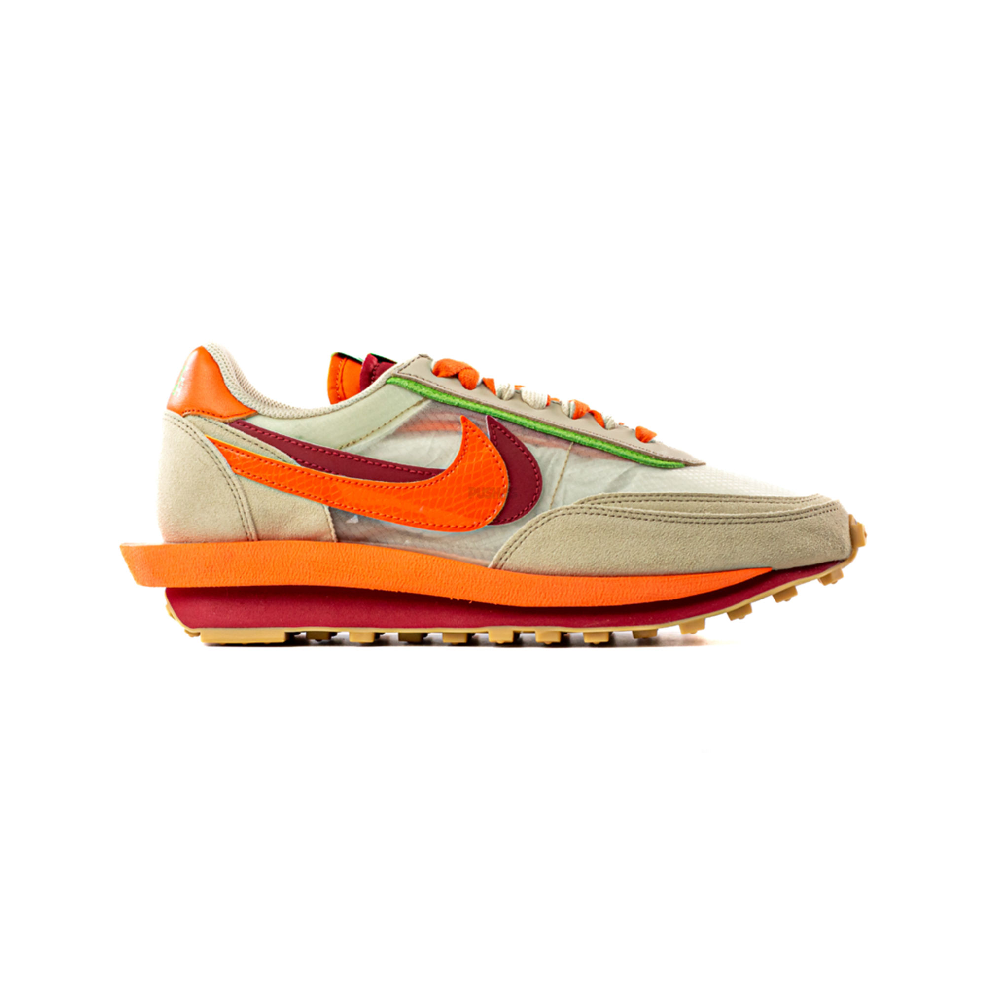 LD Waffle x CLOT x Sacai 'Net Orange Blaze' (2021)