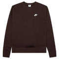 Sportswear Club Fleece Crew - Brown Basalt/White
