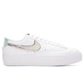 Women's Blazer Low Platform - White/Metallic Silver/Mint Foam
