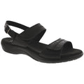 Women's Nudu Heel Strap Sandal in Black Larse