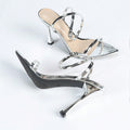 Luna Chrome Stiletto Sandals