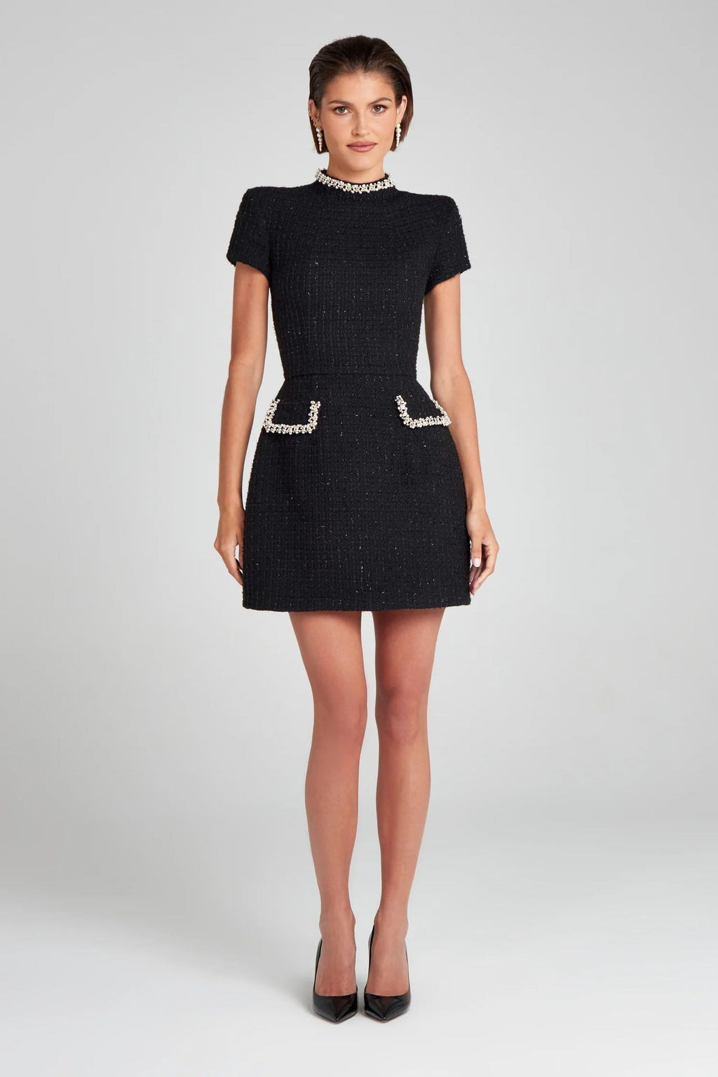 Black Couture Pocket Dress