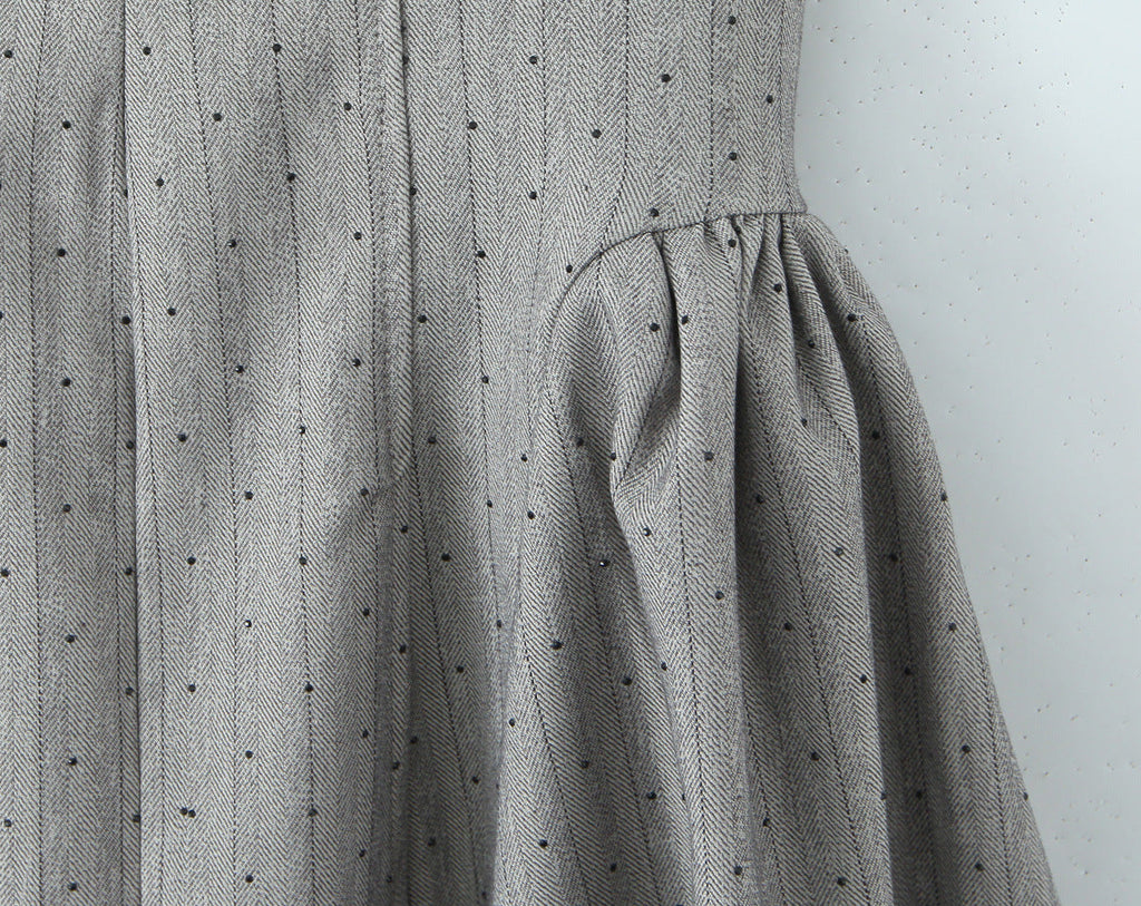 Silver Dottie Crystal Mini Dress