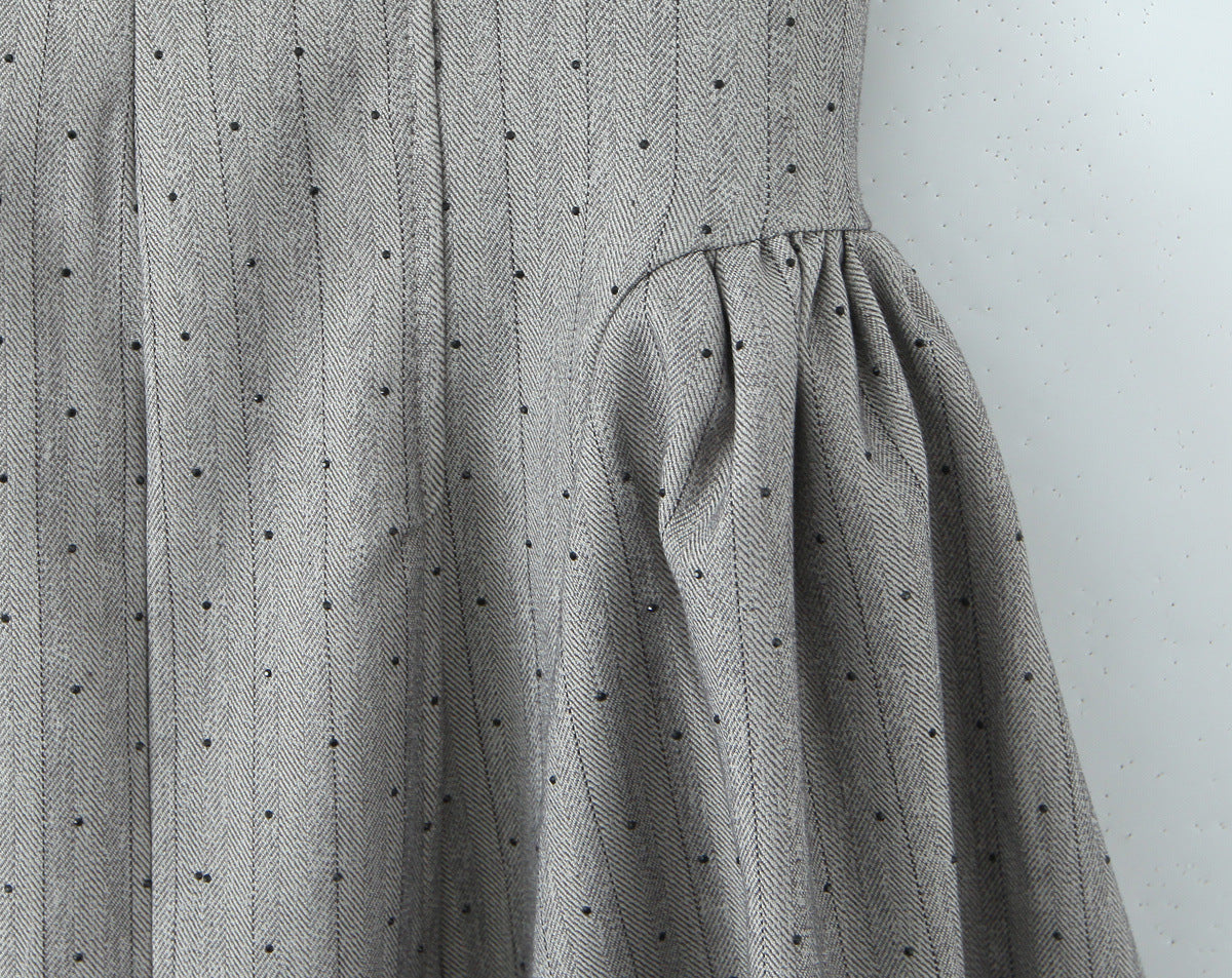 Silver Dottie Crystal Mini Dress