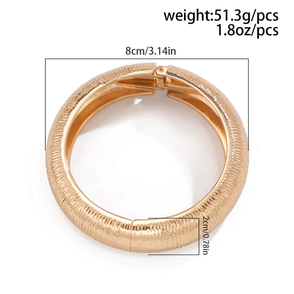 Aurion Sculpted Spring Bangle