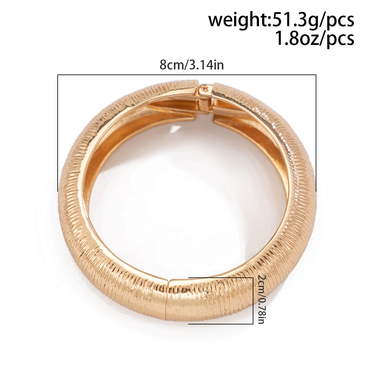 Aurion Sculpted Spring Bangle