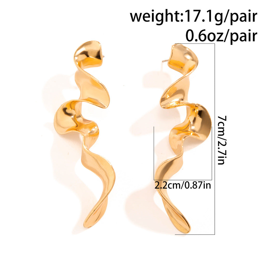 Auréa Liquid Form Studs Earrings