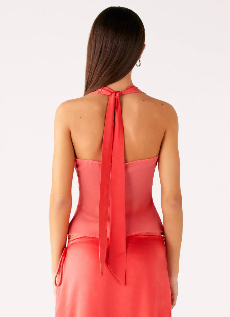 Last Summer Halter Crop Top