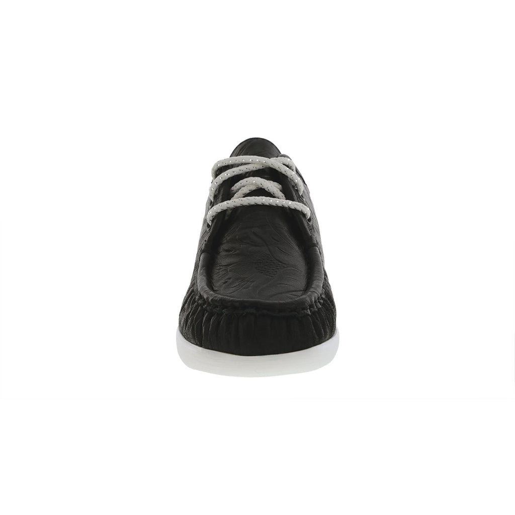 Women's Siesta Lace Up Loafer in Black Larse