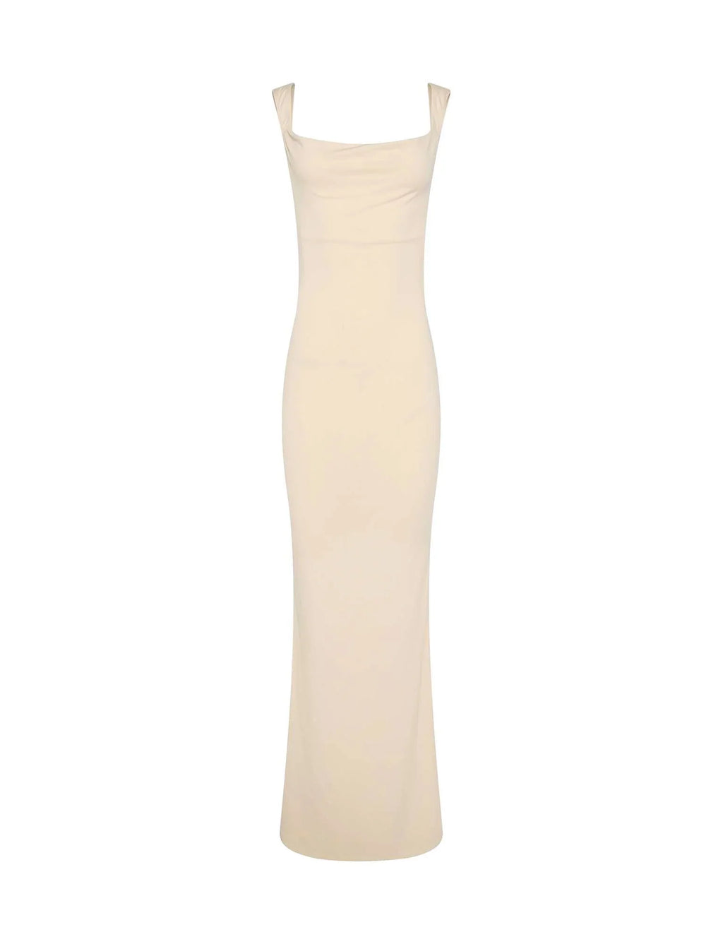 Ivory Square Neck Fishtail Gown