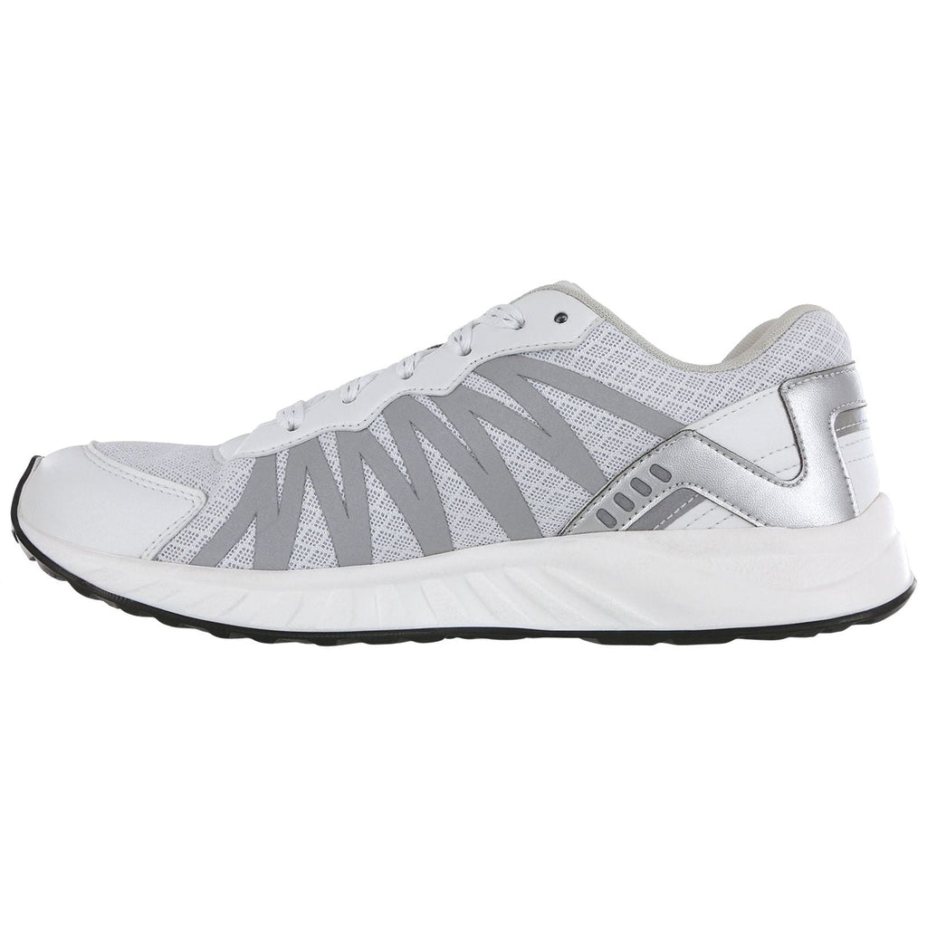 Women's Tempo Lace Up Sneaker in White / Silver