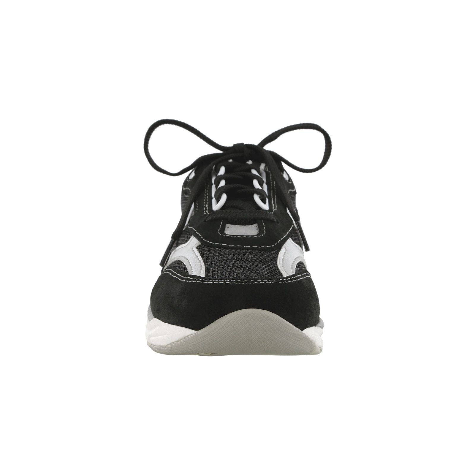 Women's Tour Mesh Lace Up Sneaker in Black / Silver
