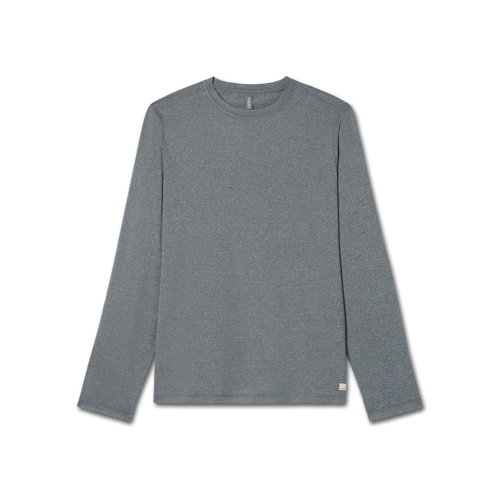 Men's Long Sleeve Tradewind Performace Tee 2.0 in Heather Grey