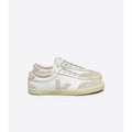 Women's Volley Leather Sneaker in White Natural