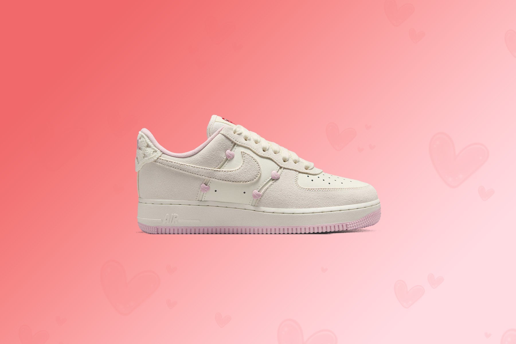Women's Air Force 1 '07 'Valentine’s Day' - Sail/Pink Foam