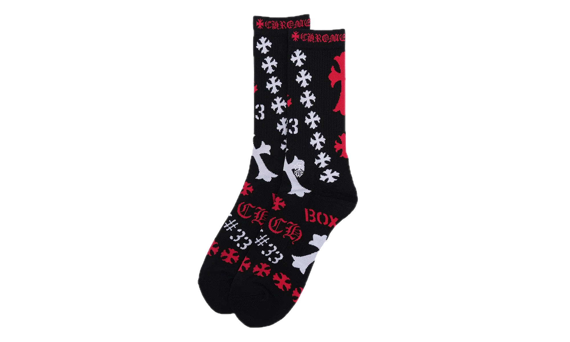 Stencil Socks "Black" CHRM1134