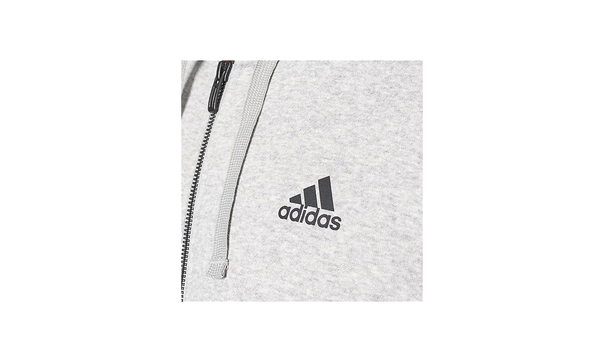 3 Stripes Big And Tall Essential Hoodie "Medium Grey Heather / Black" BR3222