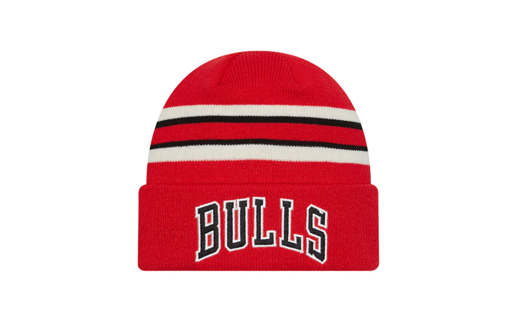 Retro Cuff Knit Chicago Bulls Beanie "Red" 60487289