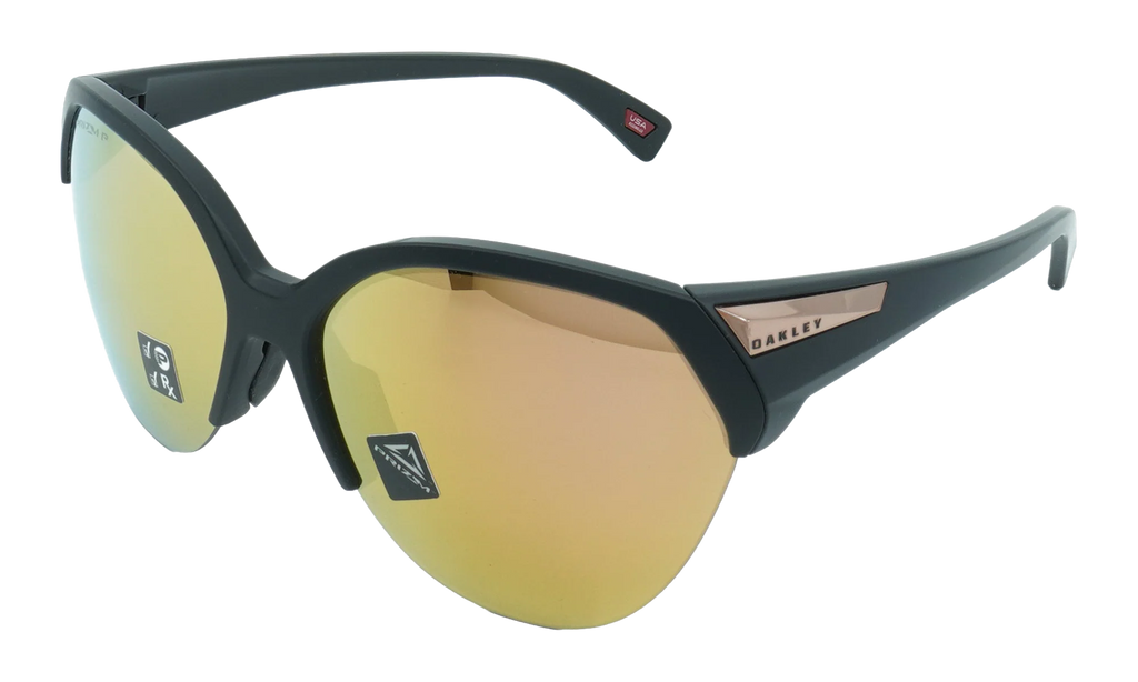 Trailing Point Polarized Sunglasses WMNS "Matte Black / PRIZM Rose Gold" OO9447 03