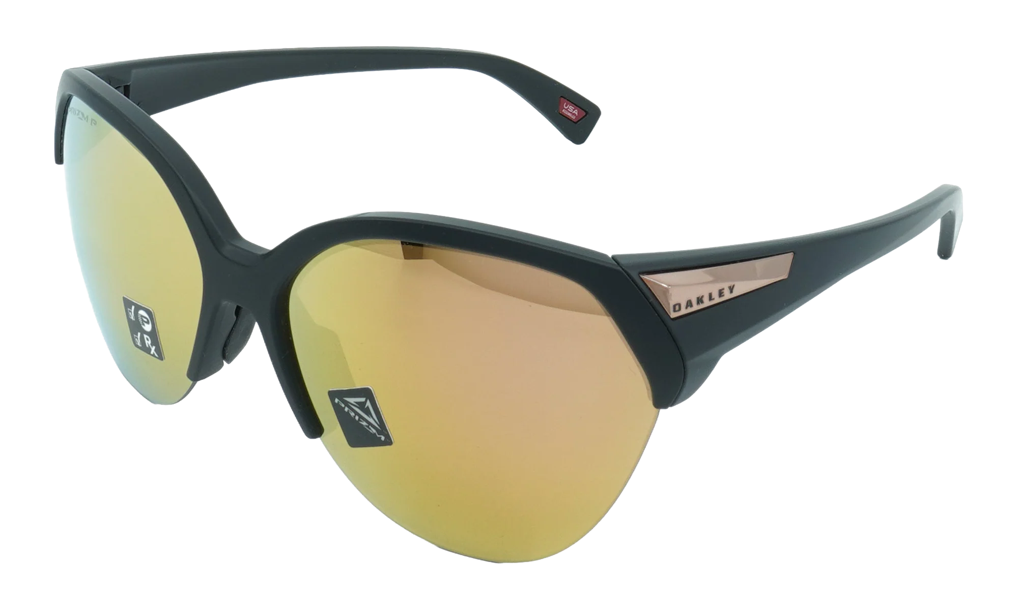Trailing Point Polarized Sunglasses WMNS "Matte Black / PRIZM Rose Gold" OO9447 03