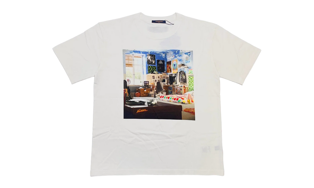 Teen Bedroom Printed Short Sleeve Tee "White" 1ABY44