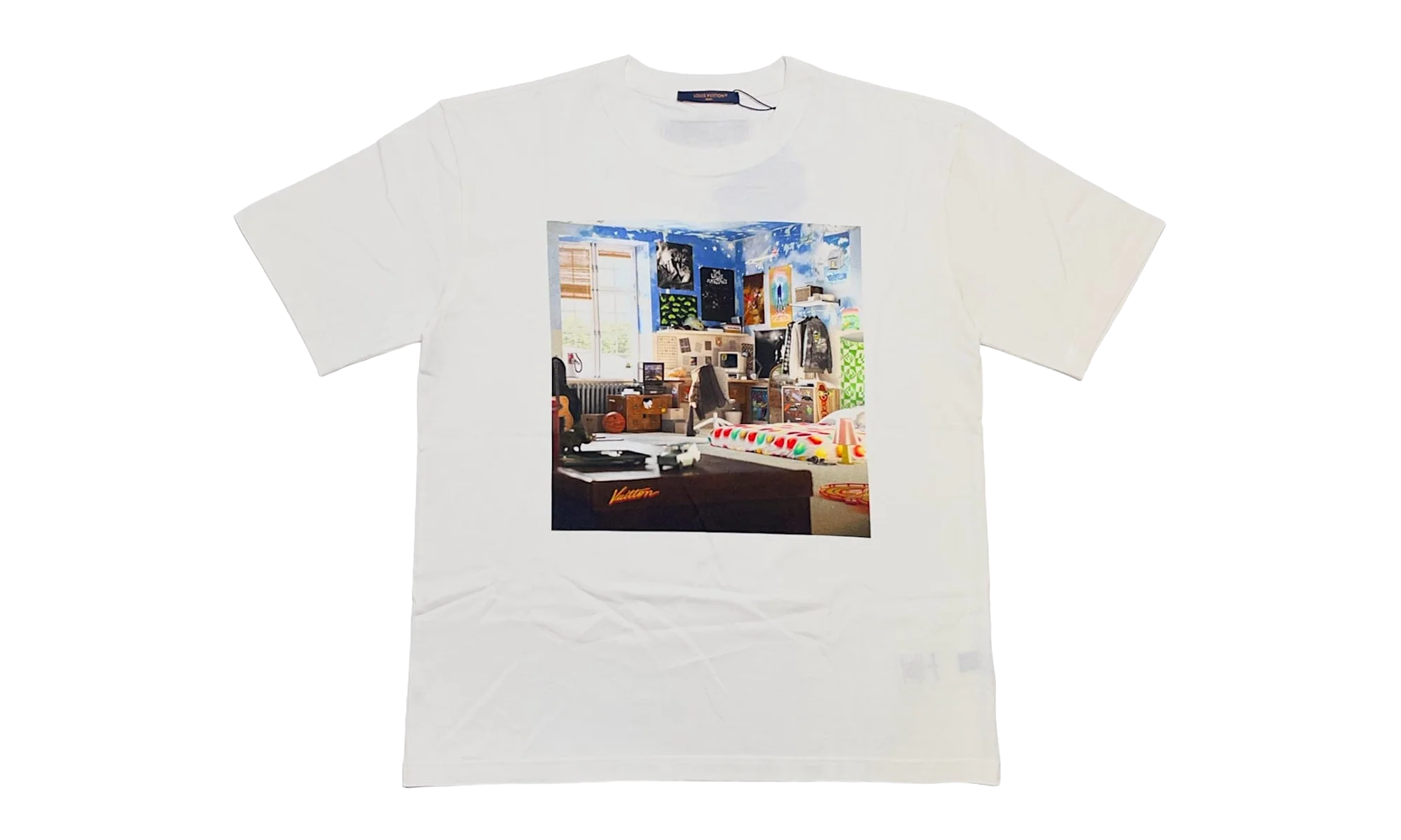 Teen Bedroom Printed Short Sleeve Tee "White" 1ABY44