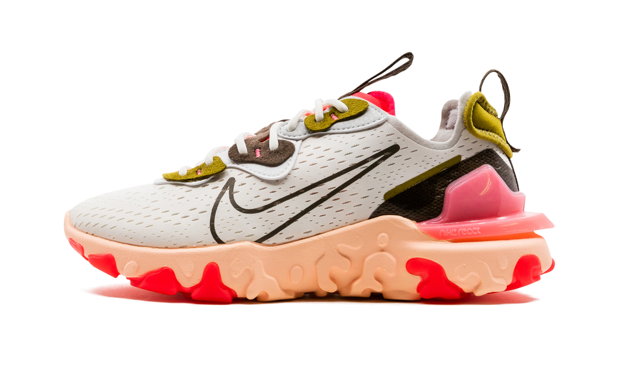 REACT VISION MNS WMNS"Summit White/ Siren Red" CI7523 102