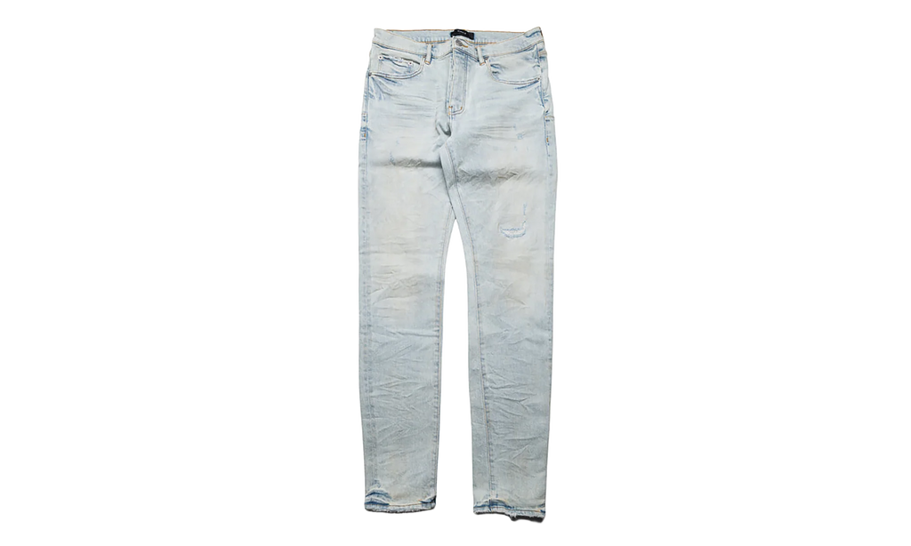 Skinny Fade Distressed Jeans "Light Indigo" P001 SKZB325