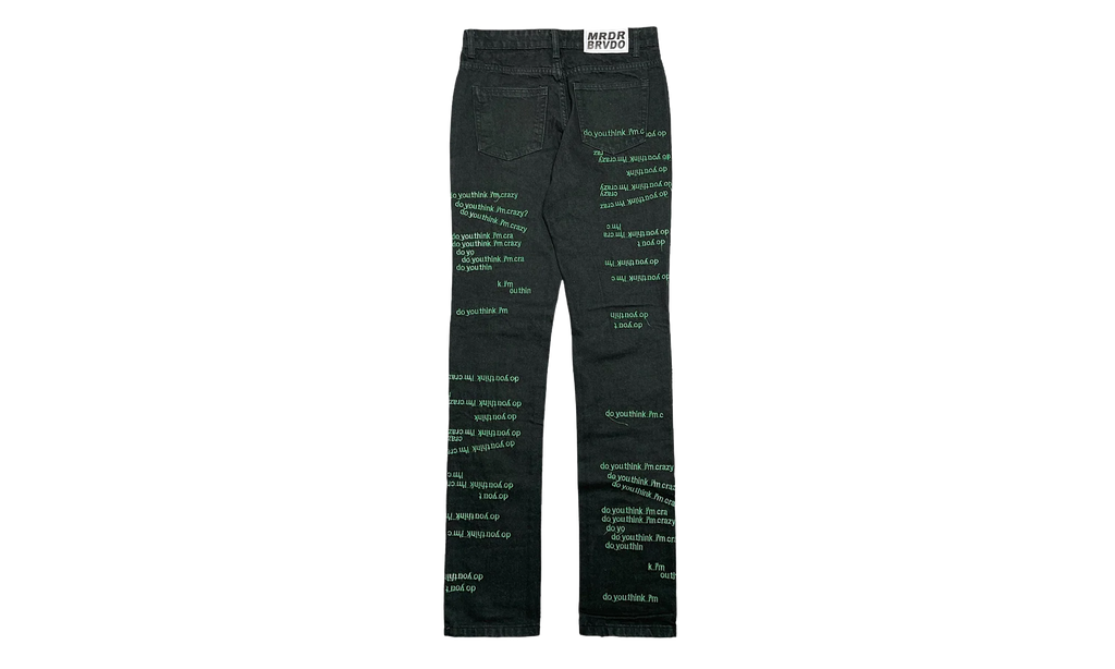 Scripture Jeans "Black/Green" WDWBMBSJBG
