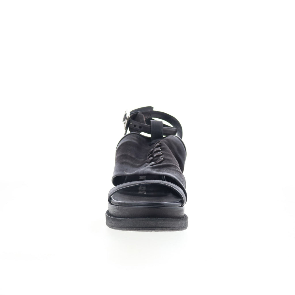 Louie A15021-101-6002 Womens Black Leather Slingback Sandals Shoes