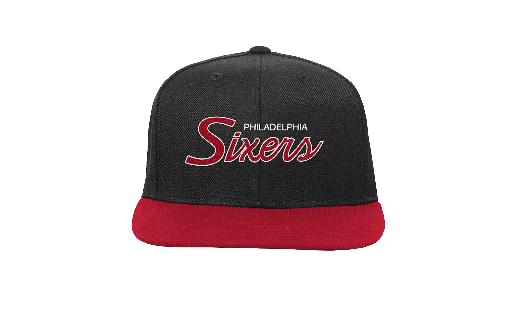 NBA Hardwood Classics Script 2.0 Snapback Cap "Philadelphia 76ers - Black" HHSS3282 P76YYPPPBLCK