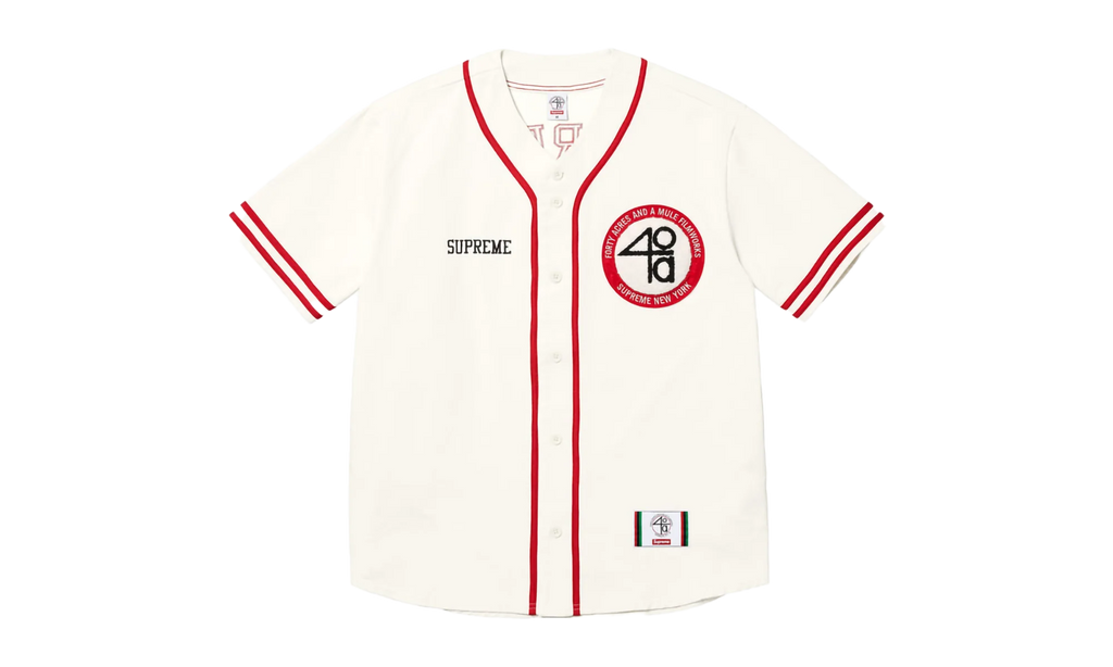 40 Acres Twill Baseball Jersey "SS25 - Natural" SU25352